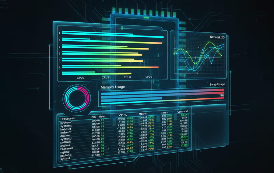 Installing htop on Linux